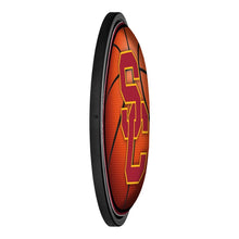 Load image into Gallery viewer, USC Trojans: Basketball - Round Slimline Lighted Wall Sign - The Fan-Brand