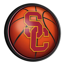 Load image into Gallery viewer, USC Trojans: Basketball - Round Slimline Lighted Wall Sign - The Fan-Brand