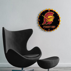 USC Trojans: Bottle Cap Wall Clock - The Fan-Brand