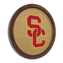 Load image into Gallery viewer, USC Trojans: &quot;Faux&quot; Barrel Framed Cork Board - The Fan-Brand