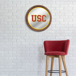 USC Trojans: "Faux" Barrel Top Mirrored Wall Sign - The Fan-Brand