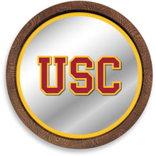 Load image into Gallery viewer, USC Trojans: &quot;Faux&quot; Barrel Top Mirrored Wall Sign - The Fan-Brand