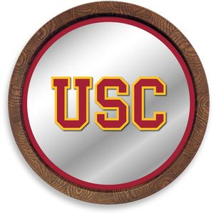 USC Trojans: "Faux" Barrel Top Mirrored Wall Sign - The Fan-Brand