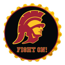 Load image into Gallery viewer, USC Trojans: Fight On - Bottle Cap Wall Sign - The Fan-Brand