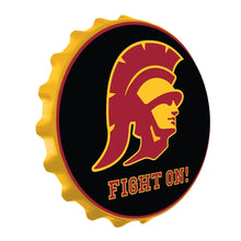 Load image into Gallery viewer, USC Trojans: Fight On - Bottle Cap Wall Sign - The Fan-Brand