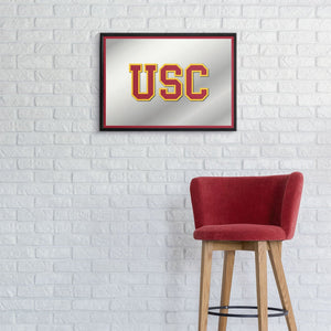 USC Trojans: Framed Mirrored Wall Sign - The Fan-Brand