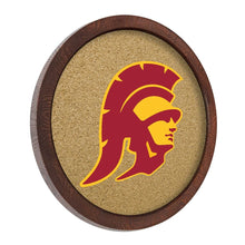 Load image into Gallery viewer, USC Trojans: Mascot - &quot;Faux&quot; Barrel Framed Cork Board - The Fan-Brand
