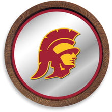 Load image into Gallery viewer, USC Trojans: Mascot - &quot;Faux&quot; Barrel Top Mirrored Wall Sign - The Fan-Brand