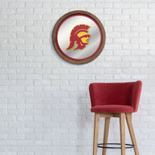 Load image into Gallery viewer, USC Trojans: Mascot - &quot;Faux&quot; Barrel Top Mirrored Wall Sign - The Fan-Brand