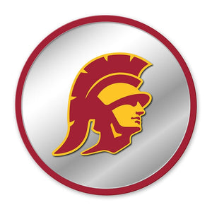 USC Trojans: Mascot - Modern Disc Mirrored Wall Sign - The Fan-Brand