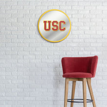 Load image into Gallery viewer, USC Trojans: Modern Disc Mirrored Wall Sign - The Fan-Brand