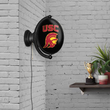 Load image into Gallery viewer, USC Trojans: Original Oval Rotating Lighted Wall Sign - The Fan-Brand