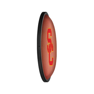 USC Trojans: Pigskin - Oval Slimline Lighted Wall Sign - The Fan-Brand