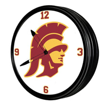 Load image into Gallery viewer, USC Trojans: Retro Lighted Wall Clock - The Fan-Brand