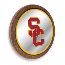 Load image into Gallery viewer, USC Trojans: SC- &quot;Faux&quot; Barrel Top Mirrored Wall Sign - The Fan-Brand