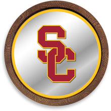 Load image into Gallery viewer, USC Trojans: SC- &quot;Faux&quot; Barrel Top Mirrored Wall Sign - The Fan-Brand