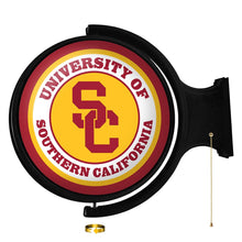 Load image into Gallery viewer, USC Trojans: SC - Original Round Rotating Lighted Wall Sign - The Fan-Brand