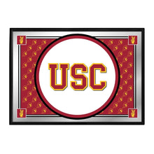 Load image into Gallery viewer, USC Trojans: Team Spirit - Framed Mirrored Wall Sign - The Fan-Brand