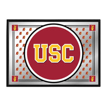 Load image into Gallery viewer, USC Trojans: Team Spirit - Framed Mirrored Wall Sign - The Fan-Brand