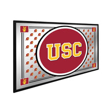 Load image into Gallery viewer, USC Trojans: Team Spirit - Framed Mirrored Wall Sign - The Fan-Brand