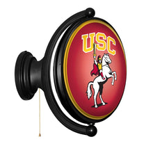 Load image into Gallery viewer, USC Trojans: Traveler - Original Oval Rotating Lighted Wall Sign - The Fan-Brand