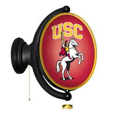 Load image into Gallery viewer, USC Trojans: Traveler - Original Oval Rotating Lighted Wall Sign - The Fan-Brand