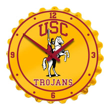 Load image into Gallery viewer, USC Trojans: Trojan - Bottle Cap Wall Clock - The Fan-Brand