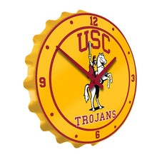 Load image into Gallery viewer, USC Trojans: Trojan - Bottle Cap Wall Clock - The Fan-Brand
