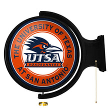 Load image into Gallery viewer, UT San Antonio Roadrunners: Original Round Rotating Lighted Wall Sign - The Fan-Brand