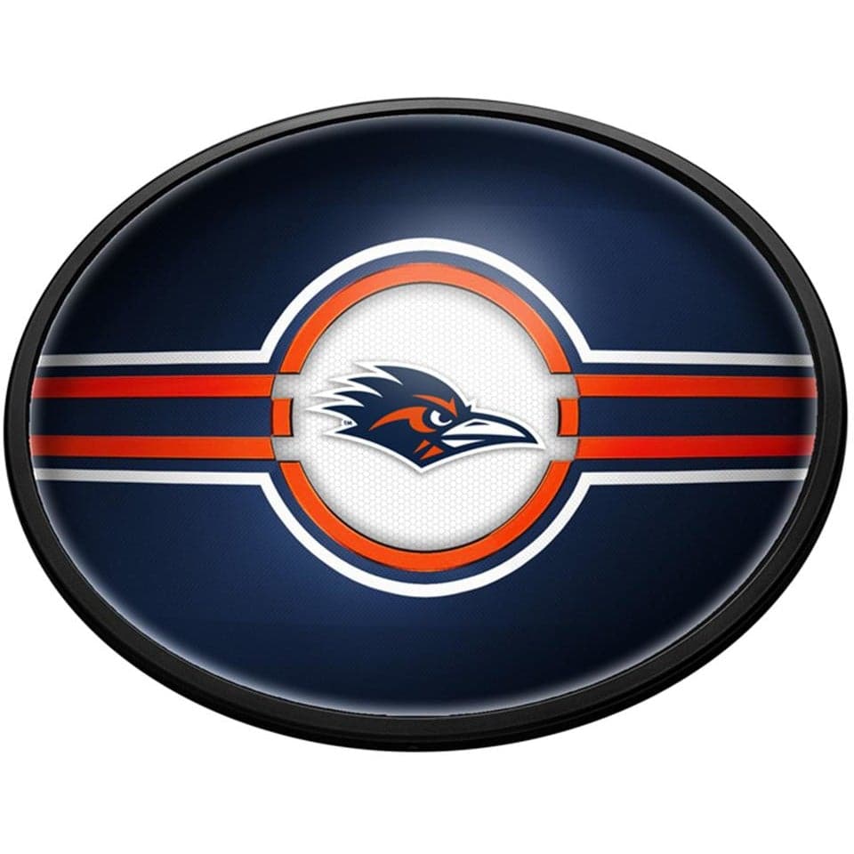 UT San Antonio Roadrunners: Oval Slimline Lighted Wall Sign - The Fan-Brand