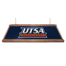 Load image into Gallery viewer, UT San Antonio Roadrunners: Premium Wood Pool Table Light - The Fan-Brand
