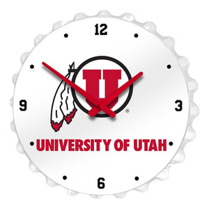 Utah Utes: Bottle Cap Wall Clock - The Fan-Brand