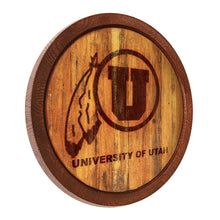 Load image into Gallery viewer, Utah Utes: Branded &quot;Faux&quot; Barrel Top Sign - The Fan-Brand