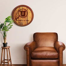 Load image into Gallery viewer, Utah Utes: Branded &quot;Faux&quot; Barrel Top Sign - The Fan-Brand
