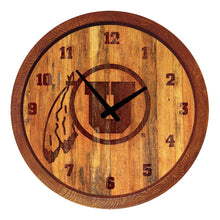 Load image into Gallery viewer, Utah Utes: Branded &quot;Faux&quot; Barrel Top Wall Clock - The Fan-Brand