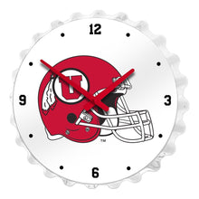 Load image into Gallery viewer, Utah Utes: Helmet - Bottle Cap Wall Clock - The Fan-Brand