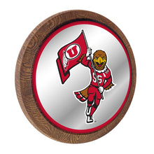 Load image into Gallery viewer, Utah Utes: Mascot - Mirrored Barrel Top Mirrored Wall Sign - The Fan-Brand