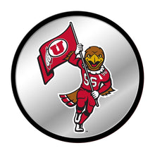 Load image into Gallery viewer, Utah Utes: Mascot - Modern Disc Mirrored Wall Sign - The Fan-Brand