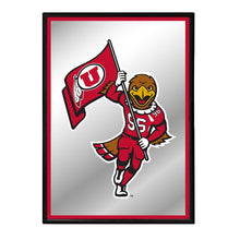 Load image into Gallery viewer, Utah Utes: Mascott - Framed Mirrored Wall Sign - The Fan-Brand