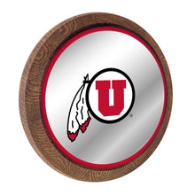 Load image into Gallery viewer, Utah Utes: Mirrored Barrel Top Mirrored Wall Sign - The Fan-Brand