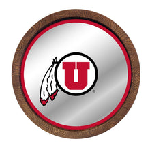 Load image into Gallery viewer, Utah Utes: Mirrored Barrel Top Mirrored Wall Sign - The Fan-Brand