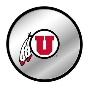 Utah Utes: Modern Disc Mirrored Wall Sign - The Fan-Brand