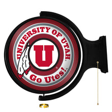 Load image into Gallery viewer, Utah Utes: Original Round Rotating Lighted Wall Sign - The Fan-Brand