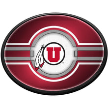 Load image into Gallery viewer, Utah Utes: Oval Slimline Lighted Wall Sign - The Fan-Brand