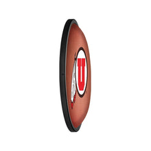 Load image into Gallery viewer, Utah Utes: Pigskin - Oval Slimline Lighted Wall Sign - The Fan-Brand