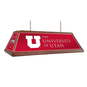 Utah Utes: Premium Wood Pool Table Light - The Fan-Brand