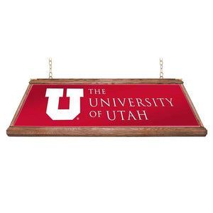 Utah Utes: Premium Wood Pool Table Light - The Fan-Brand