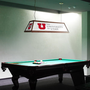 Utah Utes: Premium Wood Pool Table Light - The Fan-Brand