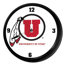 Load image into Gallery viewer, Utah Utes: Retro Lighted Wall Clock - The Fan-Brand