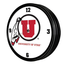 Load image into Gallery viewer, Utah Utes: Retro Lighted Wall Clock - The Fan-Brand